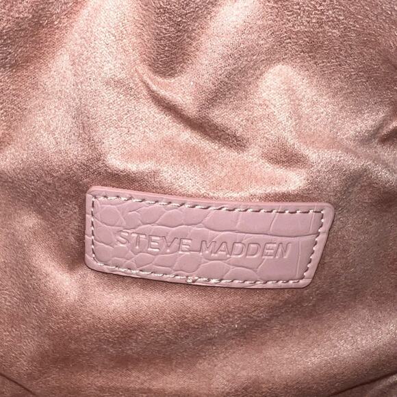 Steve Madden Women Blush Ida Icy Zip Closure Small Embossed Belt Bag - Picture 14 of 14